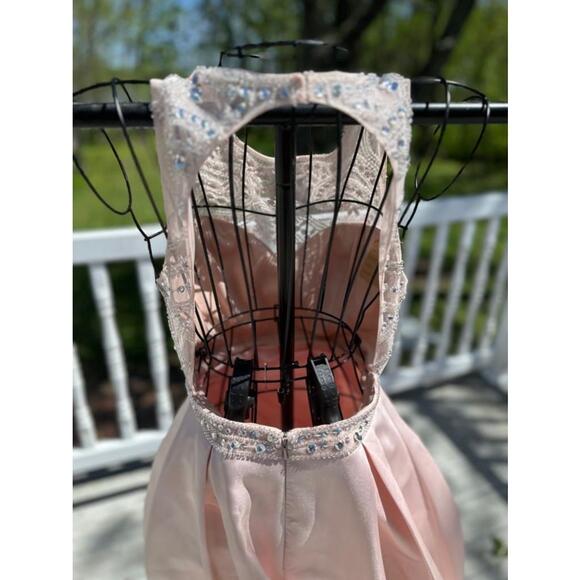 Women's Xscape Pink Prom Dress Size 4 - Picture 4 of 5